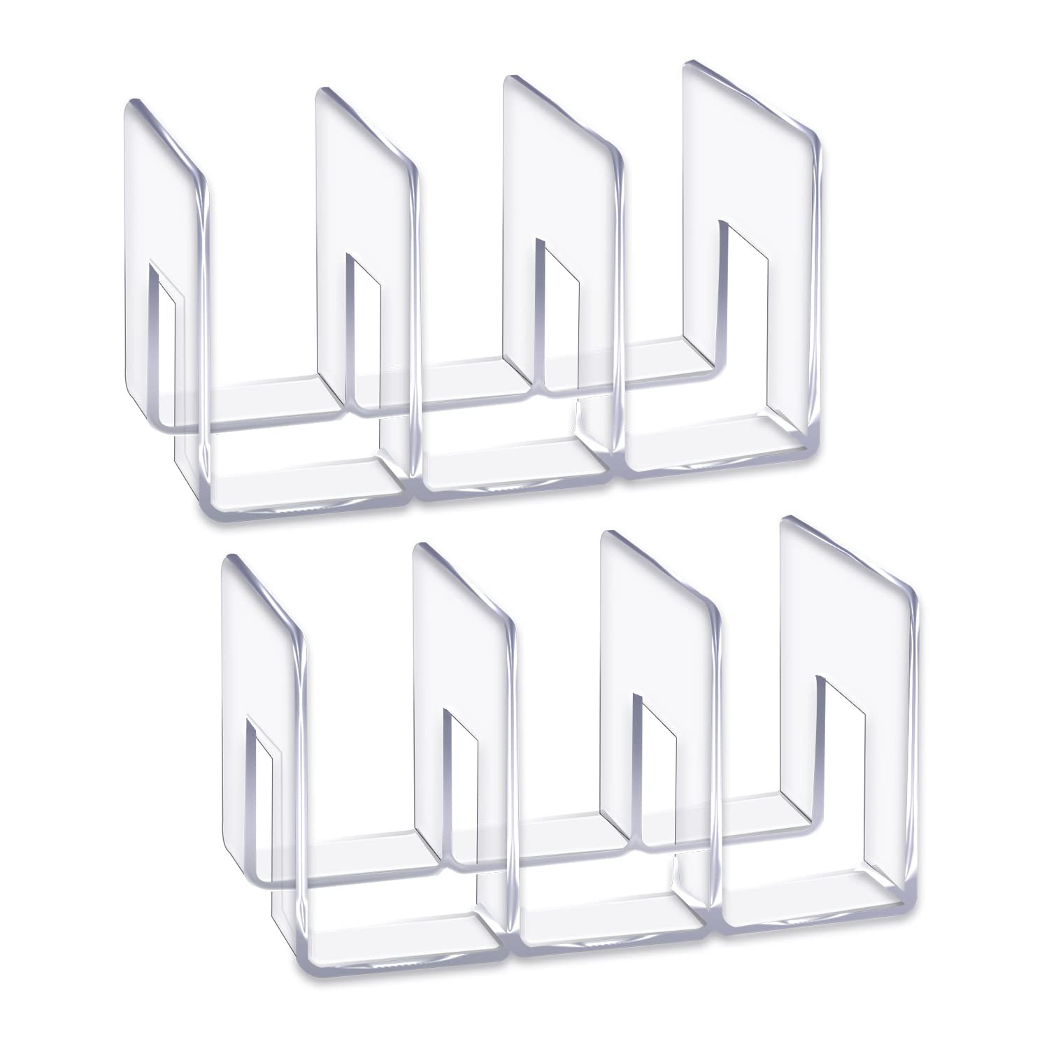 LUGUNU Acrylic Clear Purse Divider Organizer Clear Desk File Sorter Divider Mesh Folder Closet Sh... | Amazon (US)