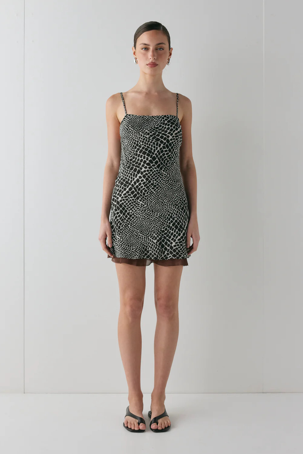 Delia Mini Dress Croc | VRG Grl