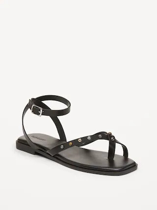 Studded Toe-Strap Sandals | Old Navy (US)