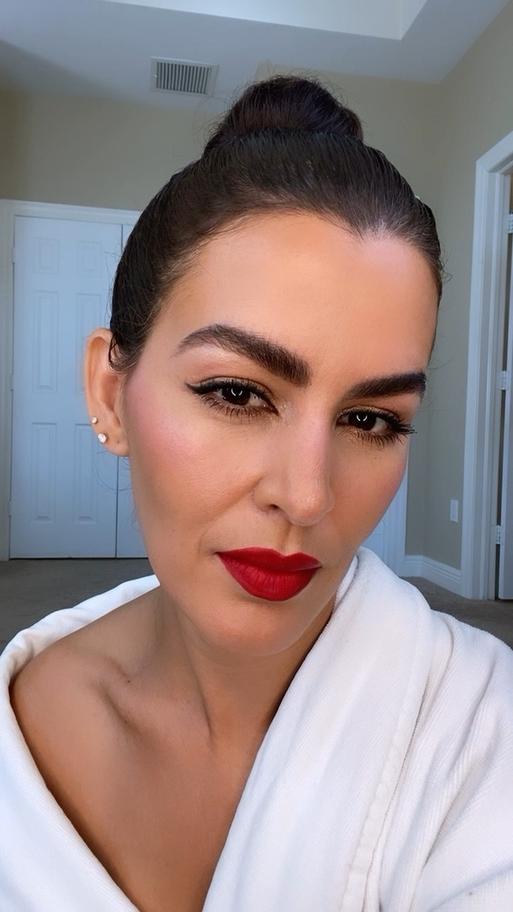 Wearing Ruby Woo matte lipstick from Mac and the lipliner is color brick. Adding the eyeliner, and foundation from Wet n wild, so good. Only $6 and is amazing !

#LTKHoliday #LTKGiftGuide #LTKbeauty