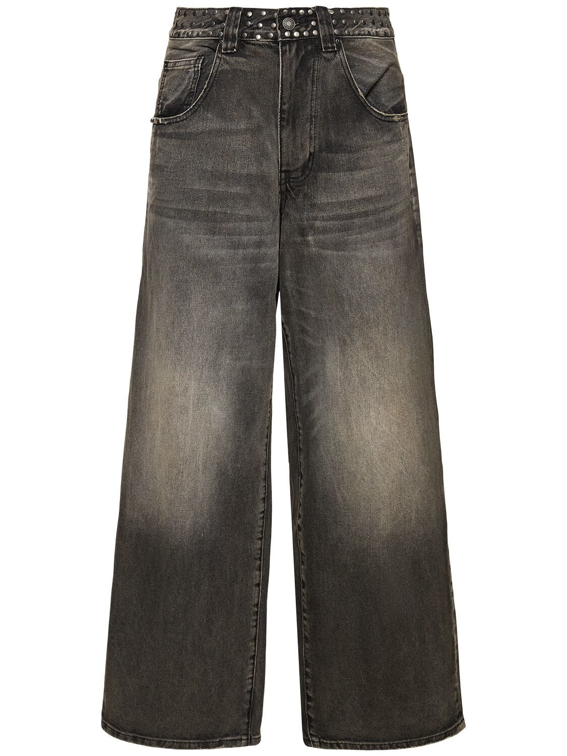 Faded Studded Baggy Jeans | Luisaviaroma