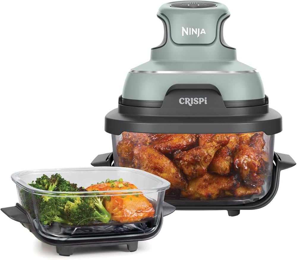 Ninja CRISPi Portable Air Fryer, 3.8L, 4-in-1: Air Fry, Roast, Keep Warm, Recrisp, Space Saving C... | Amazon (UK)