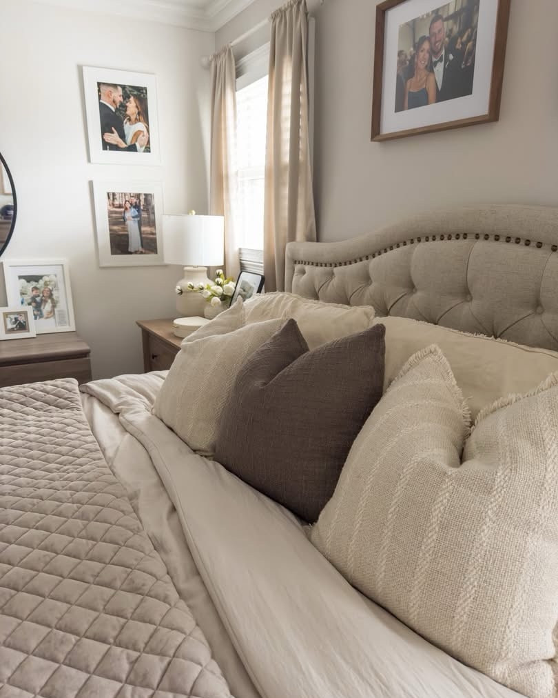 I can’t tell you how many times I’ve seen someone’s bedding and thought… wait how much is this actually 👀

But searching every single piece? Immediate nope lol

So I did it for you — first pic is the full price breakdown of everything here as of today

Also… I have these accent pillow covers in my den and I’m this close to grabbing them for my bedroom too 🤍

#LTKSeasonal #LTKSaleAlert #LTKHome