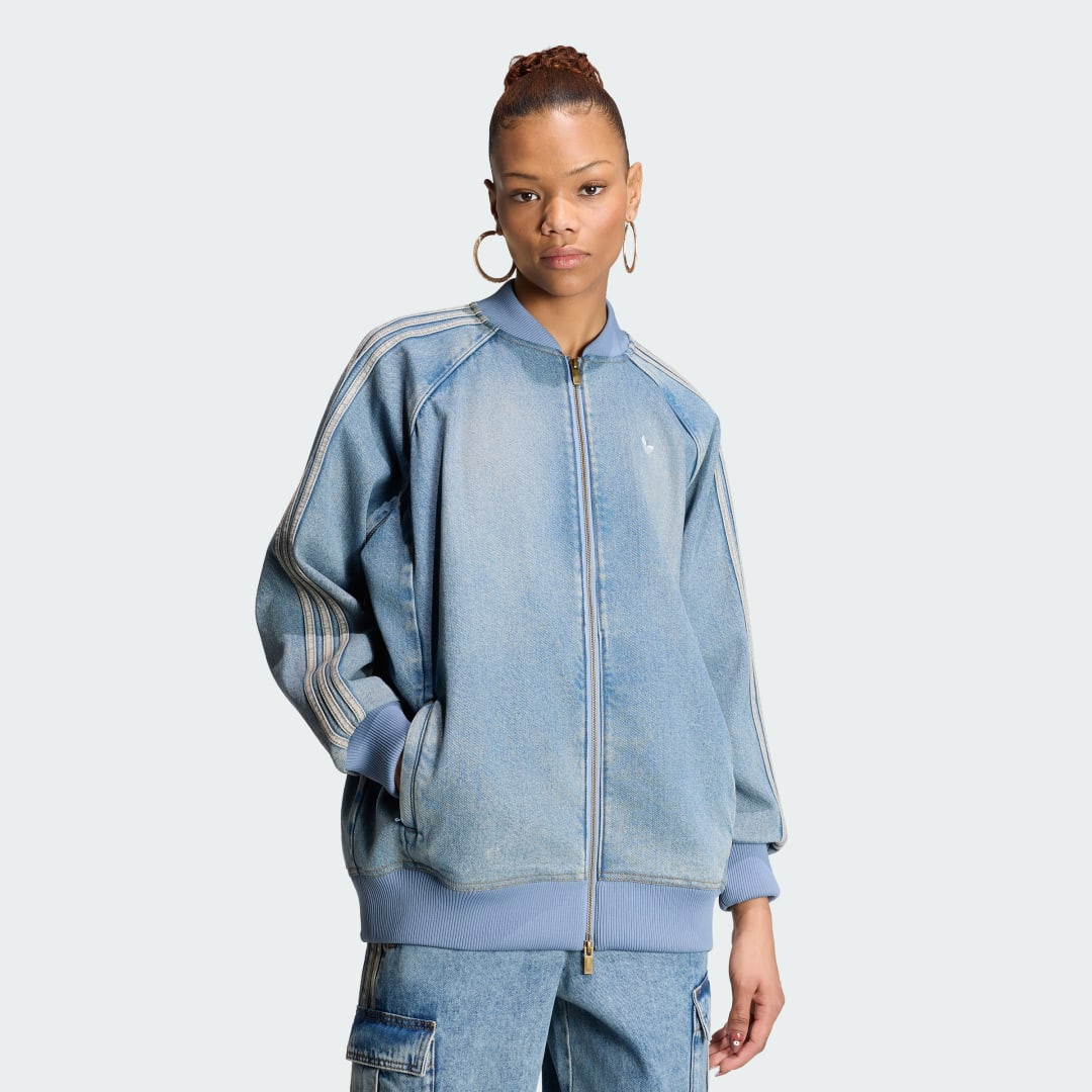 SST OVERSIZED DENIM TRACKTOP | adidas (US)