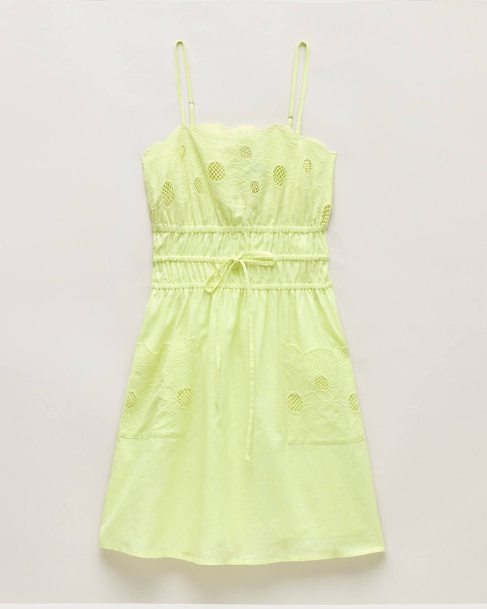 Embroidered mini dress in linen-cotton blend | J. Crew US