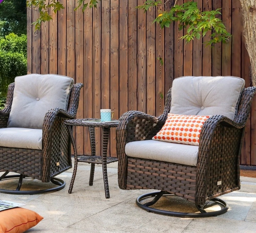 #patio #outdoorliving #patiochairs #rocker #swivelchairs #wickerchairs

#LTKHome