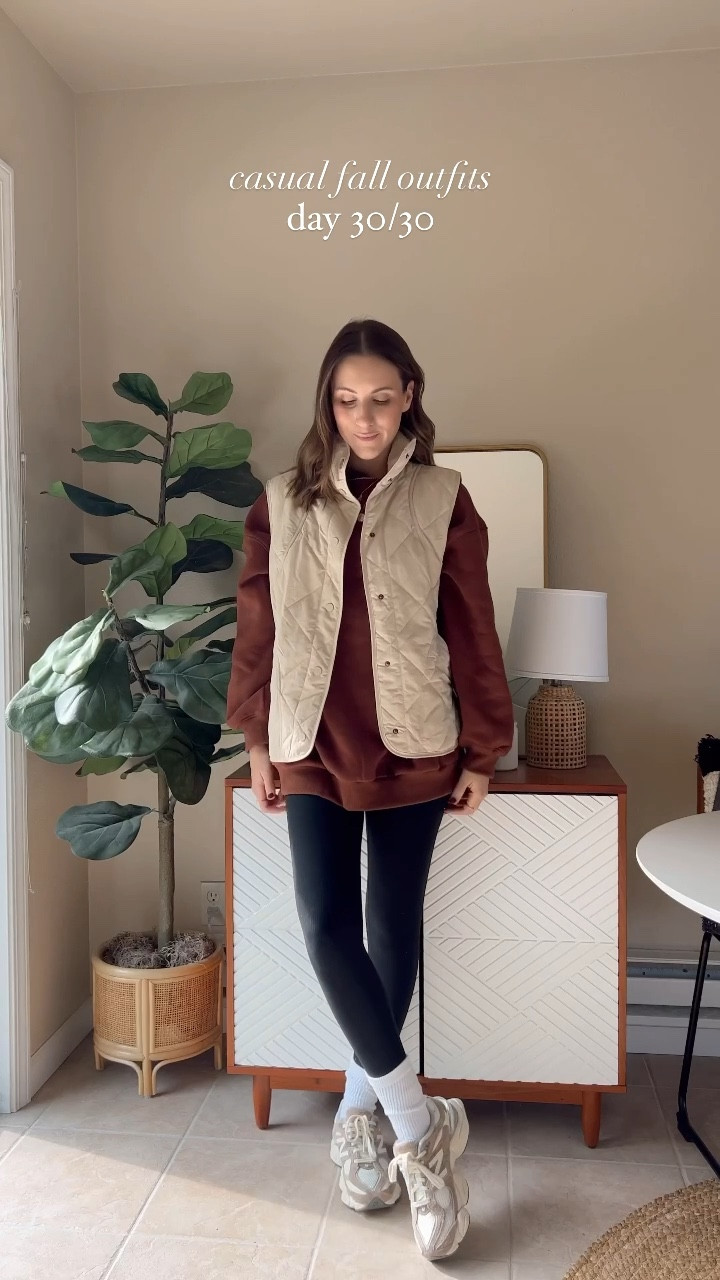 Casual fall outfits 30/30🍂
This Amazon pullover and vest are great look for less options and perfect for fall!
I can’t believe we’ve made it a full 30 days of fall outfits! I’ve loved sharing daily inspo and want to keep going! What would you like to see next?

SIZING
Vest - small
Pullover - large
Leggings - 2

Amazon fashion | look for less | align leggings | 30 days of outfits | casual fall style | leggings and pullover | fall outfit



#LTKstyletip #LTKshoecrush #LTKfindsunder100