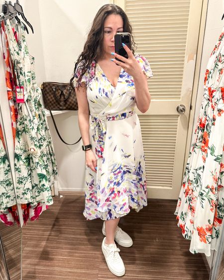 Another really pretty dress option for summer. Great for baptism or showers or even vacation. This is a petite dress! On sale at Macys. 

#LTKSaleAlert #LTKTravel #LTKMidsize