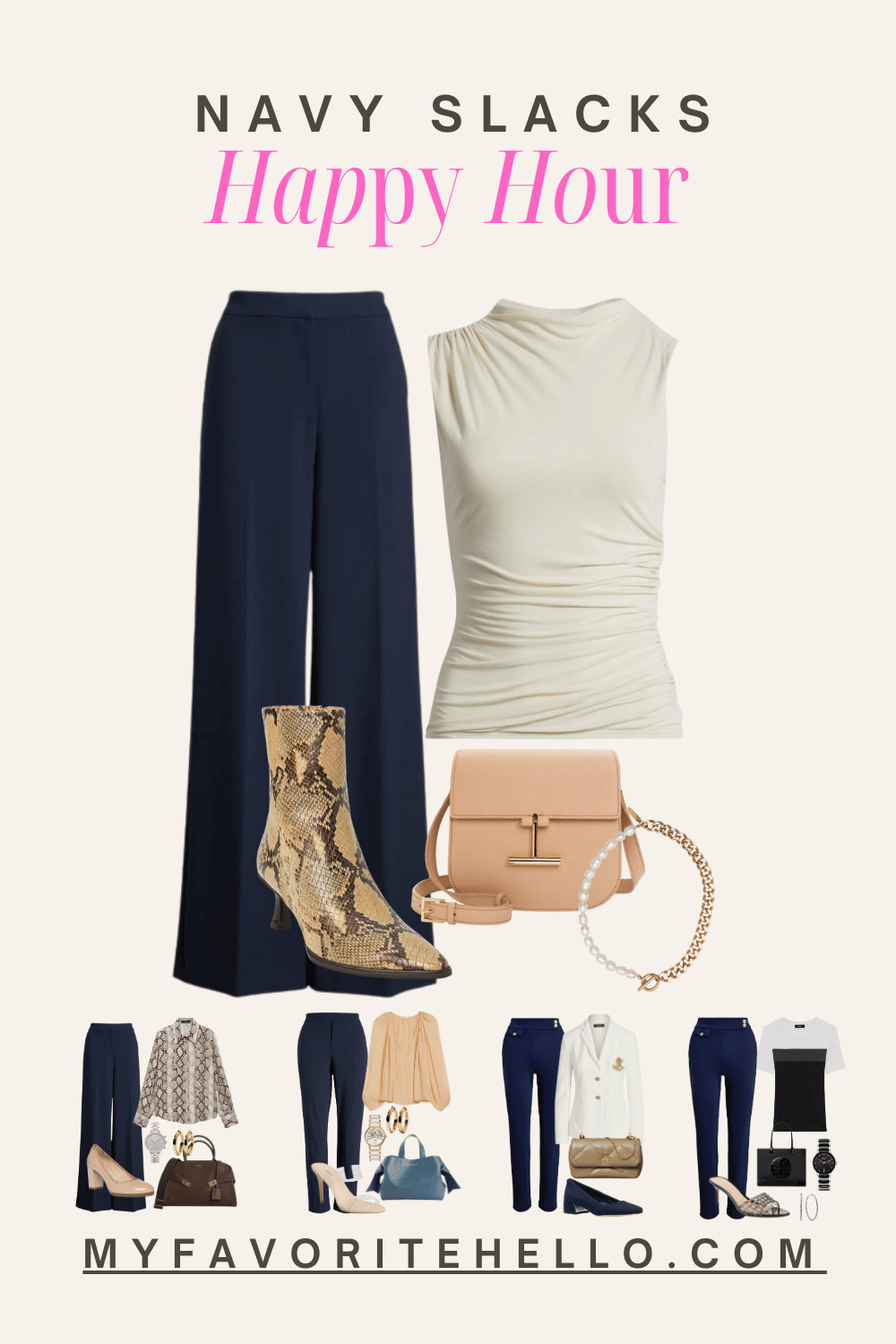happy hour outfit, work to bar outfit, navy pants outfit, navy blue pants 

 #LTKStyleTip #LTKWorkwear #LTKShoeCrush