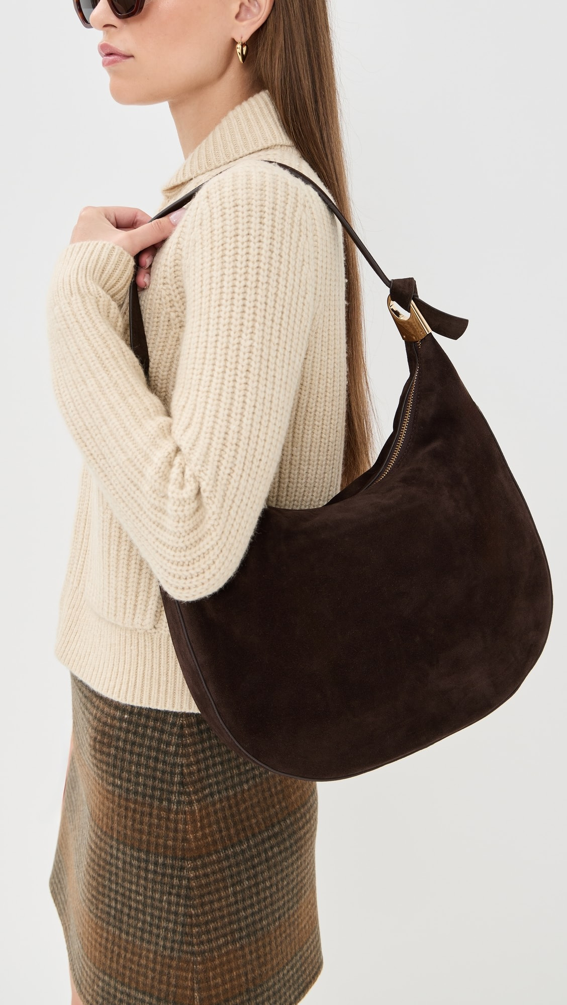 Hobo Bag With Hardware | Shopbop