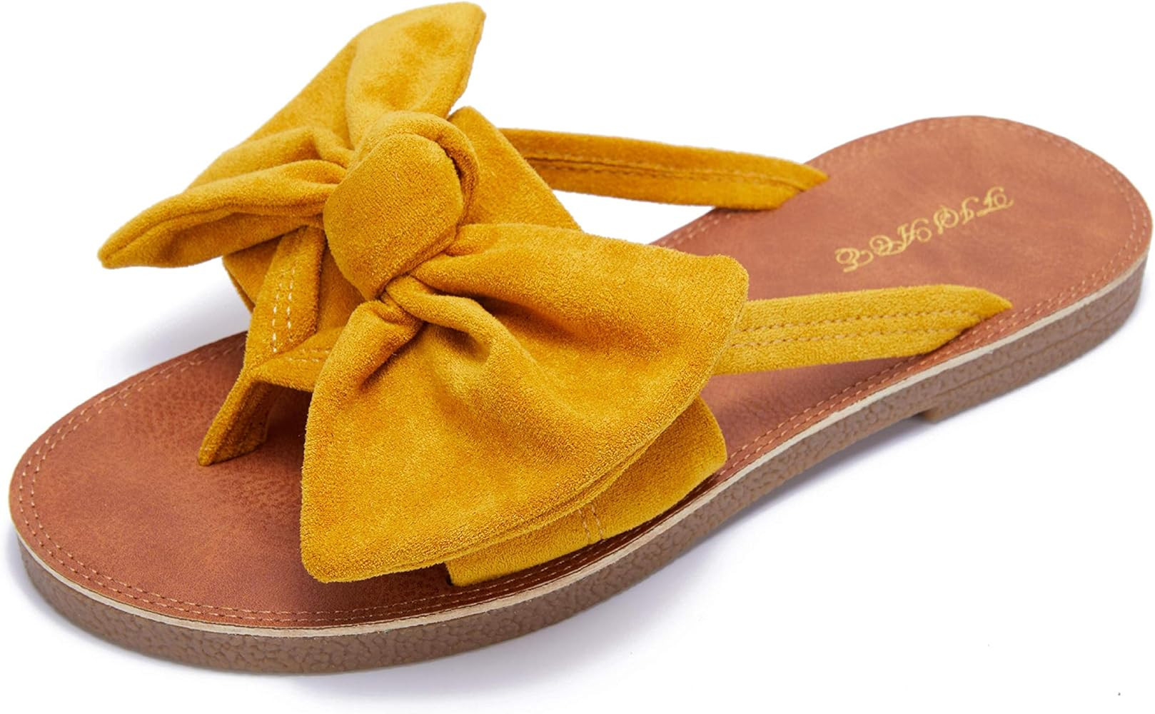 FISACE Women's Slip On Flat Strappy Gladiator Sandals | Amazon (US)