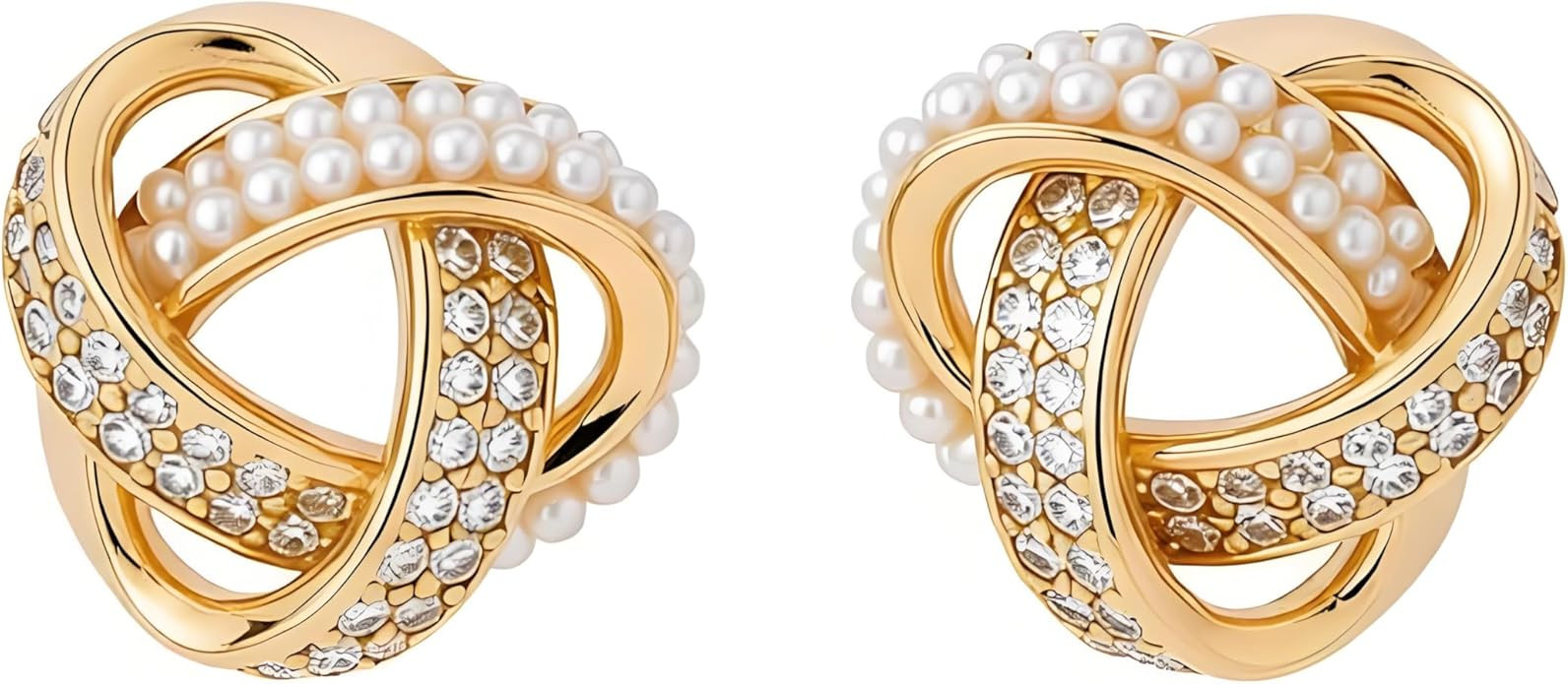 Floral Stud Earrings For Women, Gold Plated for Sensitive Ears, Flower Earrings Fashion Jewelry | Amazon (US)