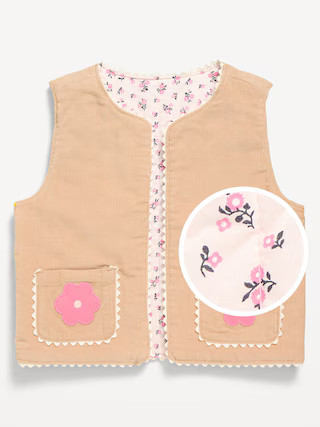 Reversible Corduroy Vest for Toddler Girls | Old Navy (US)