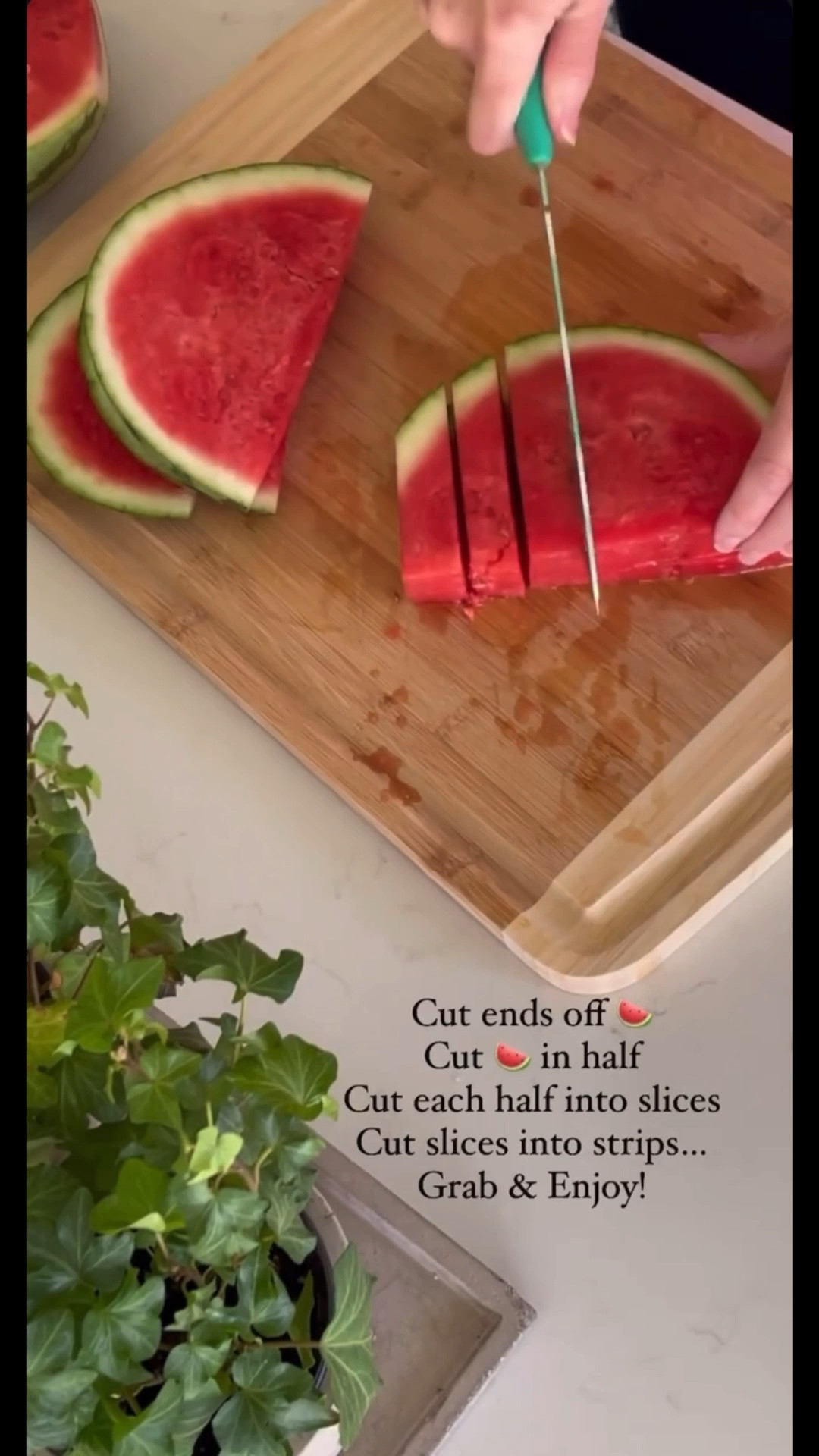 🍉 Straight from prep to serve with my favorite cutting board…and knives!

#LTKFamily #LTKHome #LTKKids