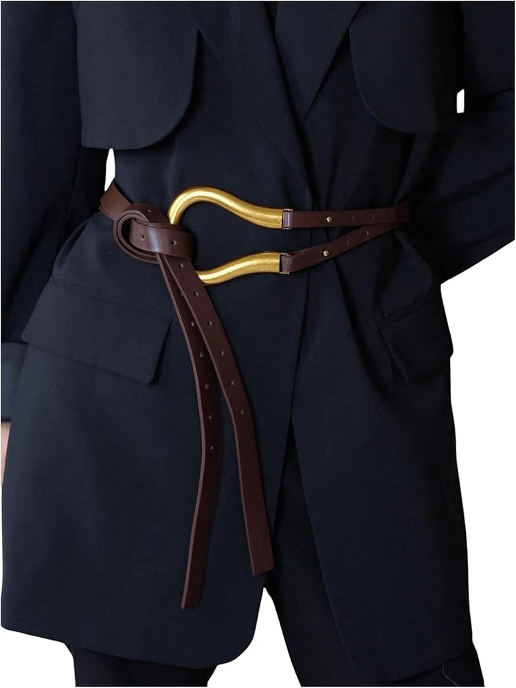 GORGLITTER Women's Renaissance Belt Wrap Belts Pirate Viking Belt with Ring | Amazon (US)