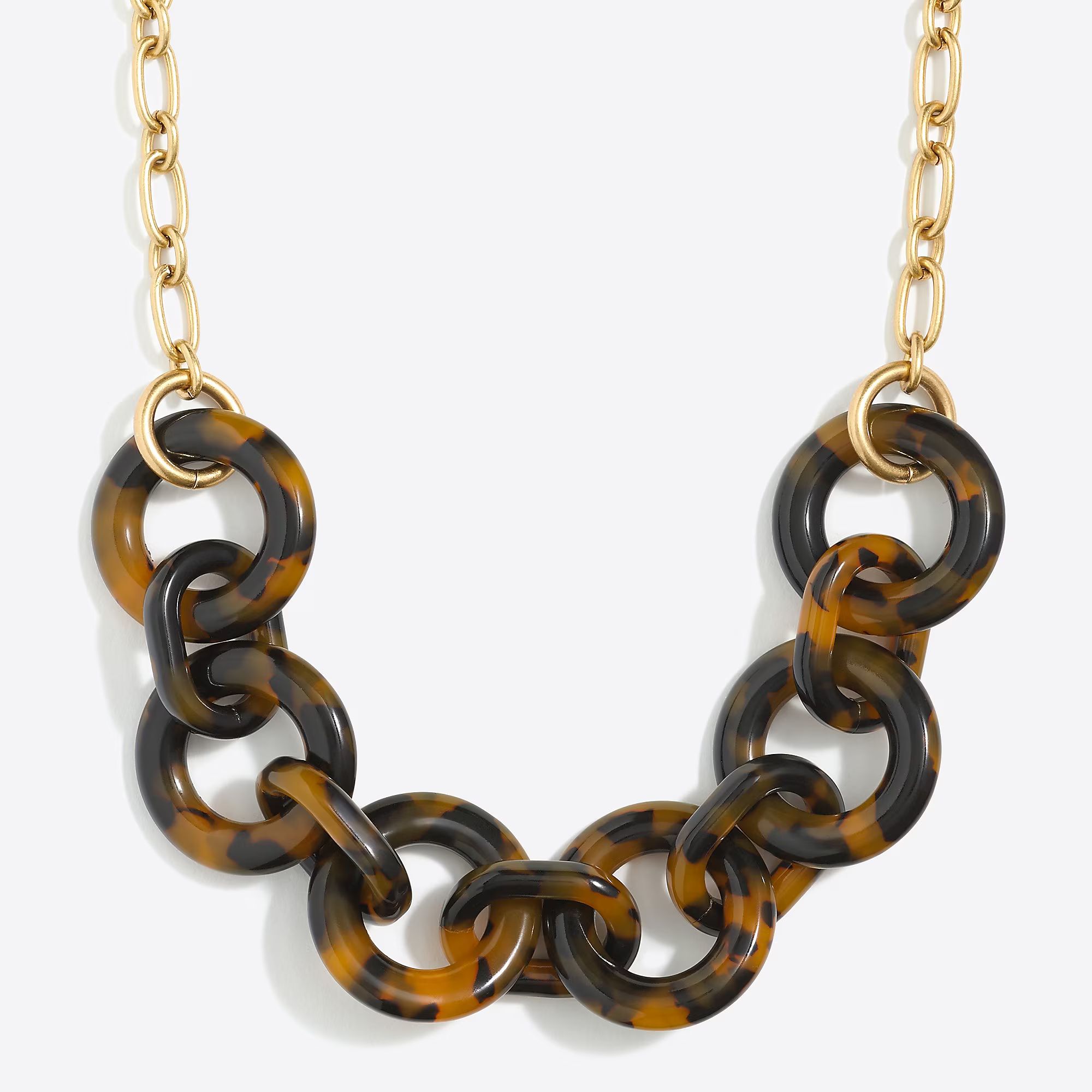 Tortoise link necklace | J.Crew Factory