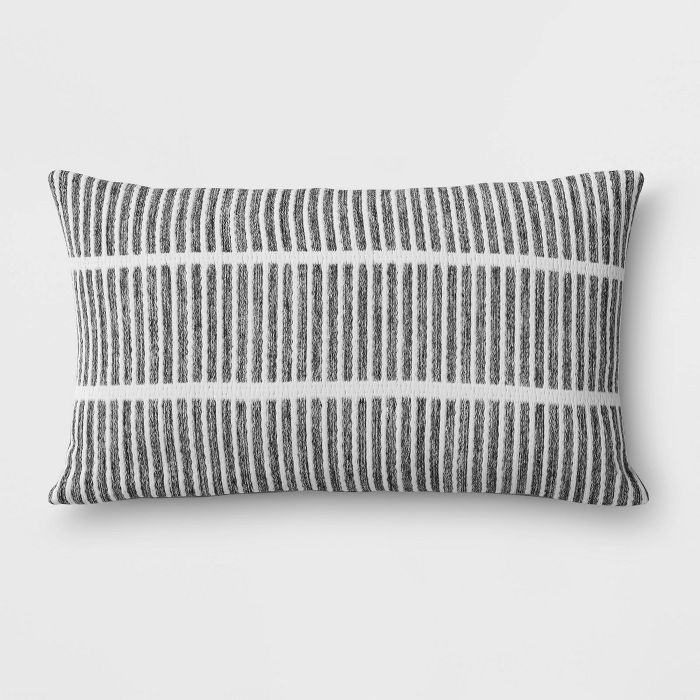 Outdoor Lumbar Throw Pillow Gray - Project 62™ | Target