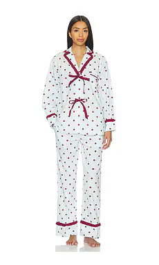 Damson Madder Antonella Pajama Set in Blue from Revolve.com | Revolve Clothing (Global)