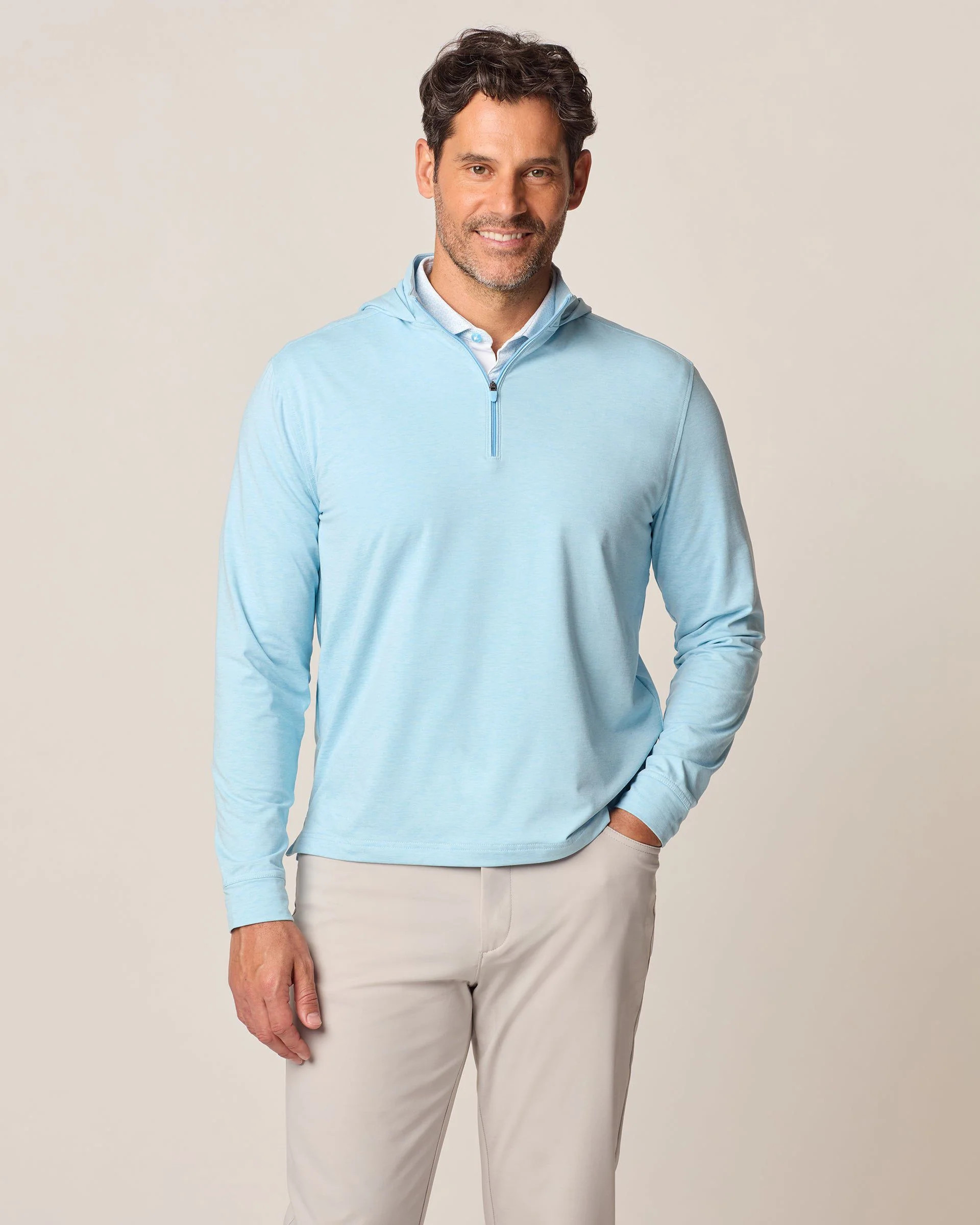 Slaton Performance 1/4 Zip Hoodie | johnnie O