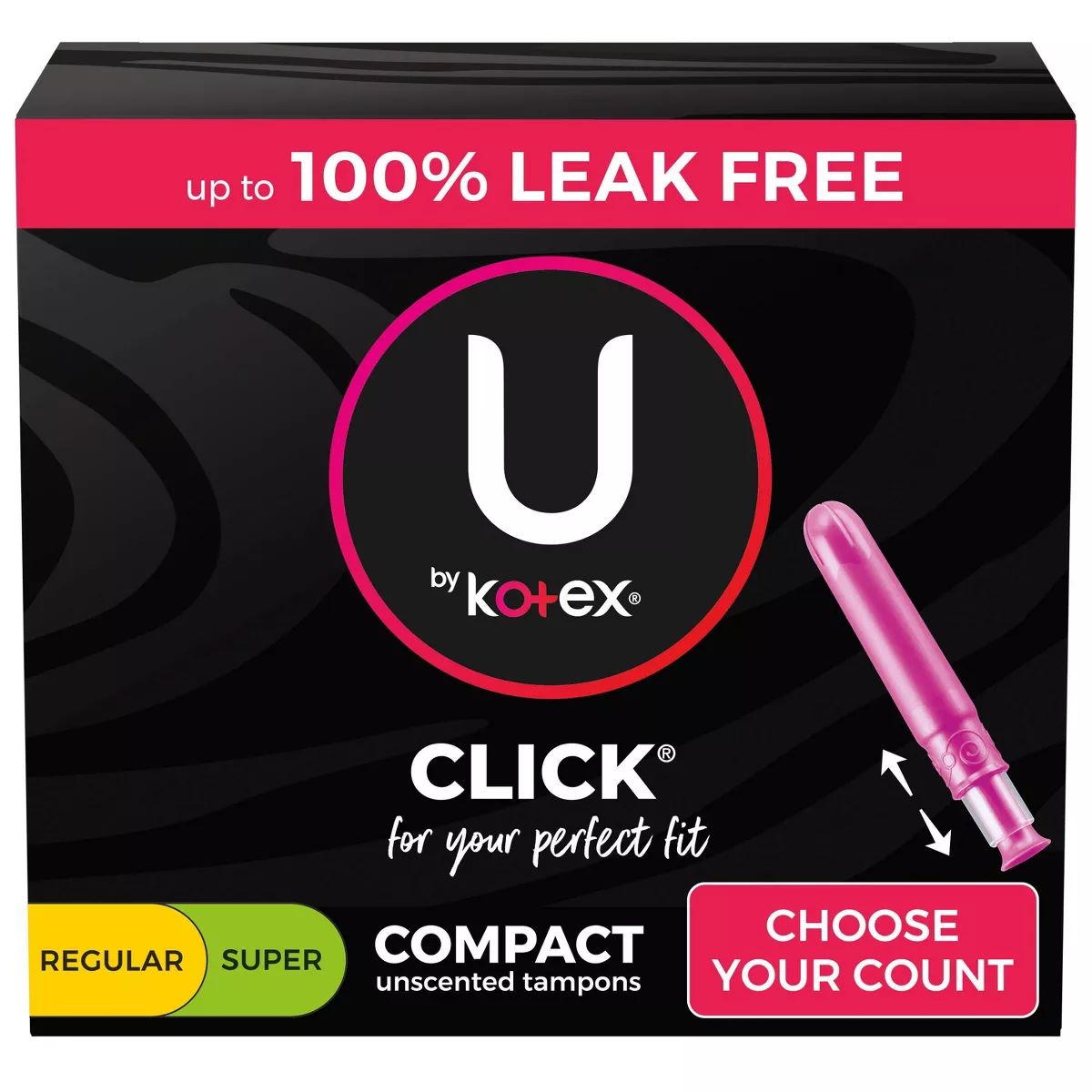 U by Kotex Click Tampons - Multipack - Compact Tampons - Regular/Super Absorbency - Unscented | Target