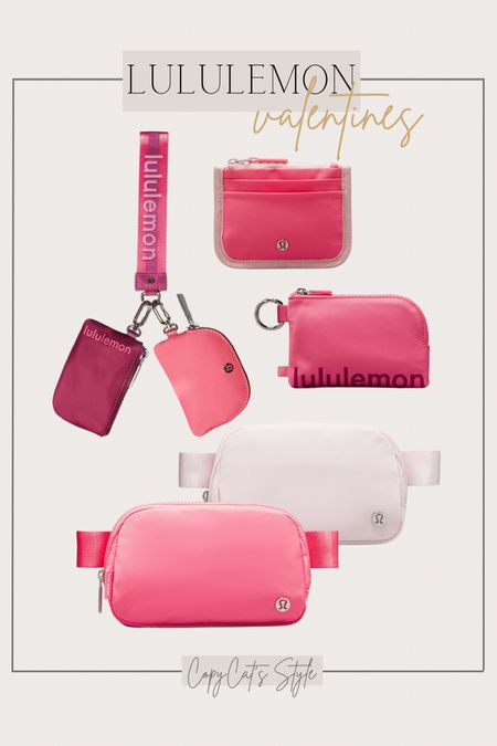Lululemon Valentine’s Gift Ideas
Wallet, belt bag, keychain, dual pouch wristlet, card casee

#LTKfitness #LTKGiftGuide #LTKfindsunder50