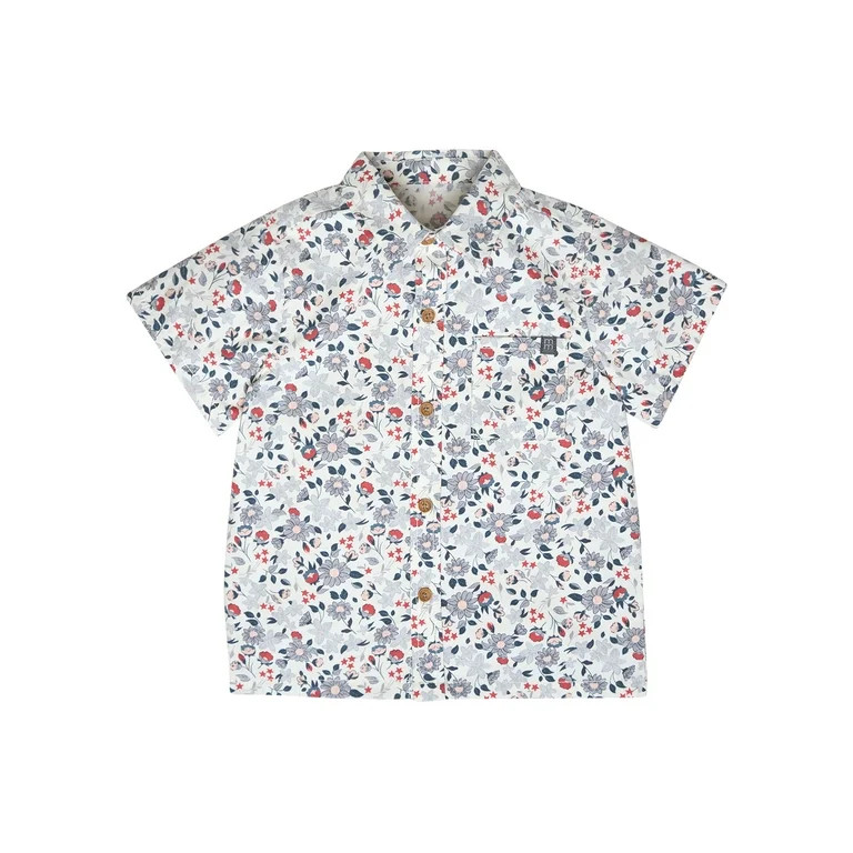 Modern Moments by Gerber Toddler Boy Resort Shirt and Short Outfit Set, 2-Piece, 12 Months - 5T | Walmart (US)