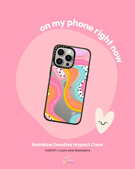 On my phone right now, spreading joy with every call! 🌈 Loving my Rainbow Doodles Clear Impact Case from CASETiFY x Laura Jane Illustrations. It's like carrying a burst of color in my pocket! 📱✨ #ColorfulLife #PhoneEssentials #CASETiFYCollab

#LTKeurope #LTKstyletip