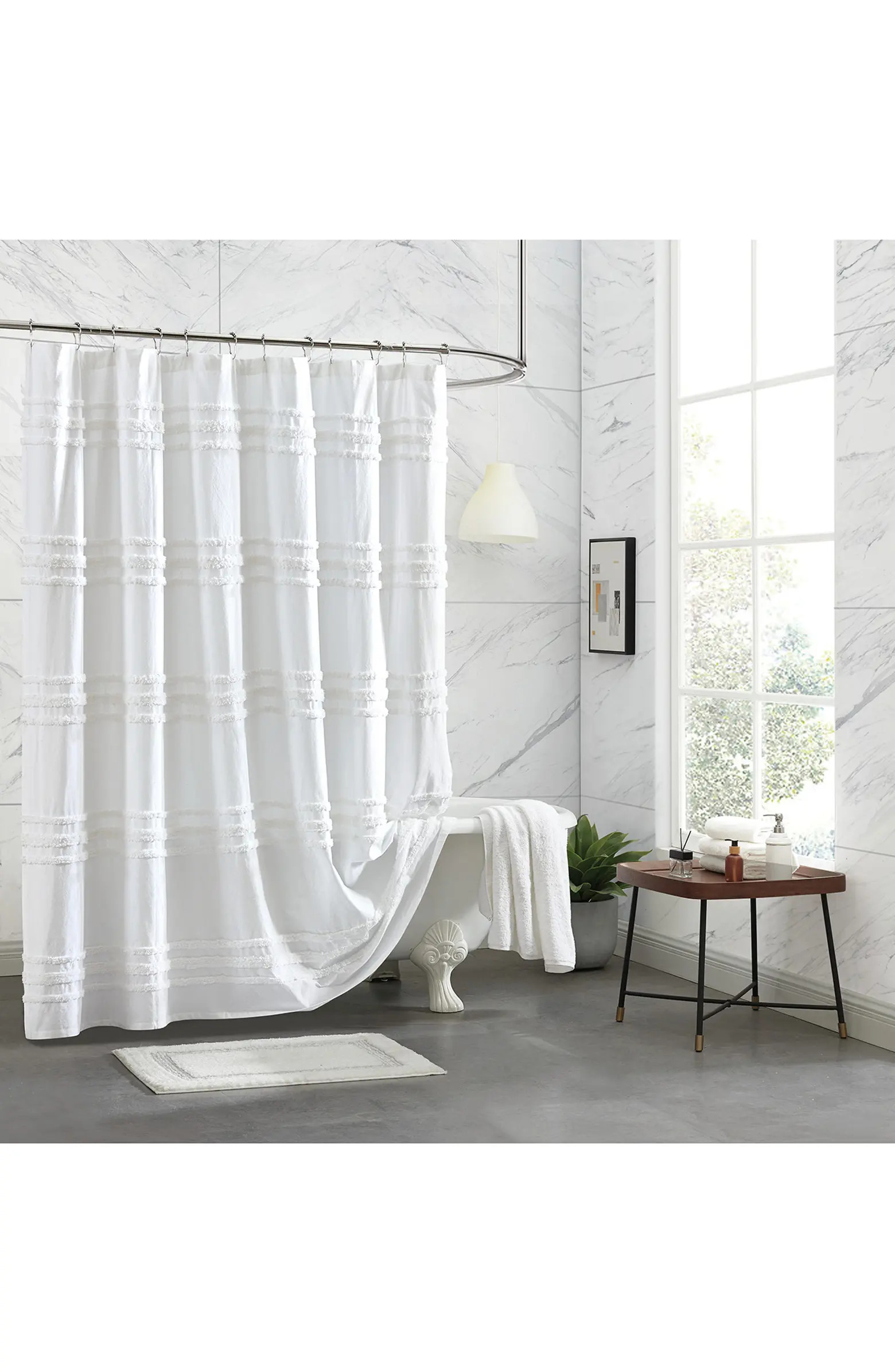 Chenille Stripe Shower Curtain | Nordstrom