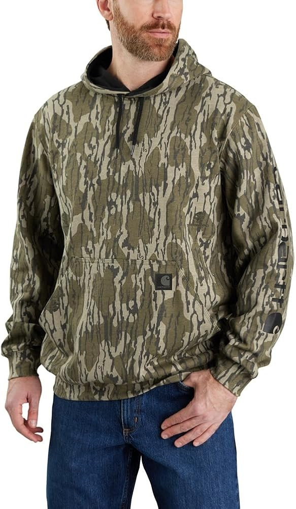 Carhartt Men's Loose Fit Midweight Camo Sleeve Graphic Sweatshirt | Amazon (US)