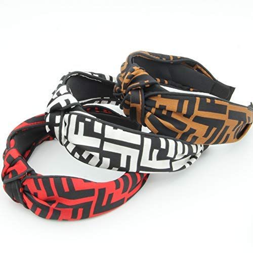 Designer FF Letter Logo Headbands - Cross Knot Wide Hard Hairbands for Women - Fashionable FF Pri... | Amazon (US)
