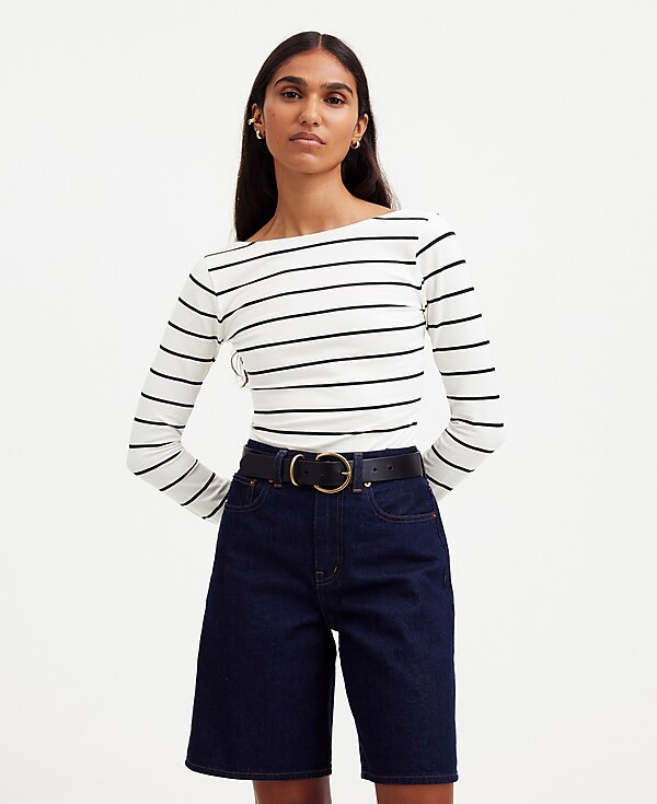 Long-Sleeve Scoopback Tee | Madewell | Madewell