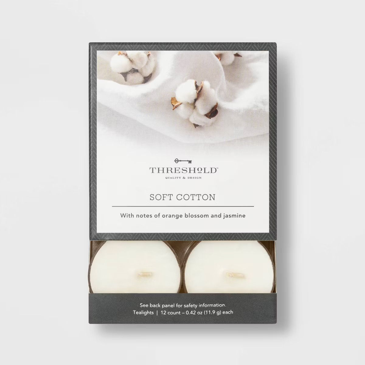 12pk Tealight Cotton Candles - Threshold™ | Target