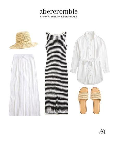 Abercrombie spring break essentials. I love this striped cover up and sun hat. 

#LTKSeasonal #LTKtravel #LTKstyletip
