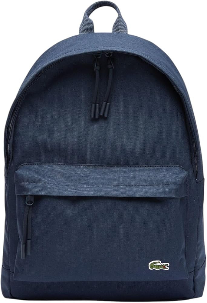 Lacoste Men's Sinpople Monogramme Backpack, Midnight Blue, One Size | Amazon (US)
