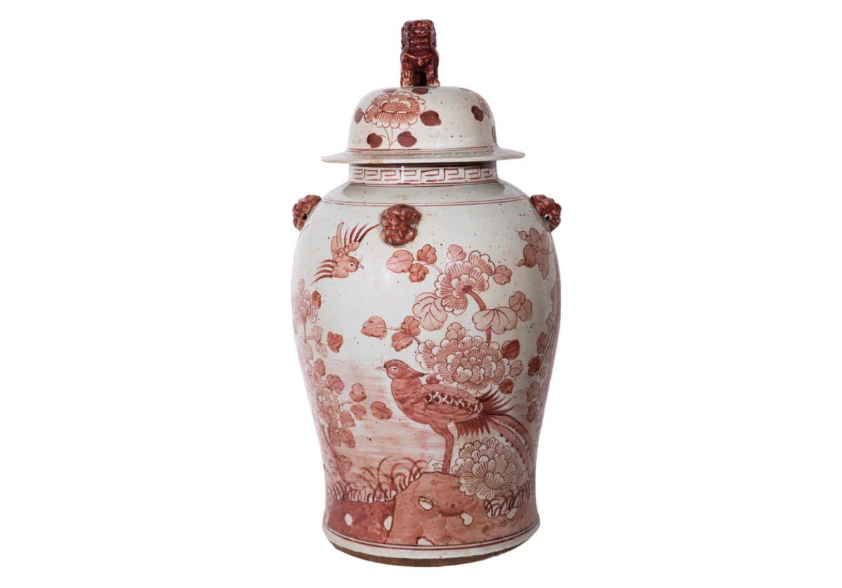MAROON TEMPLE JAR | Alice Lane Home Collection
