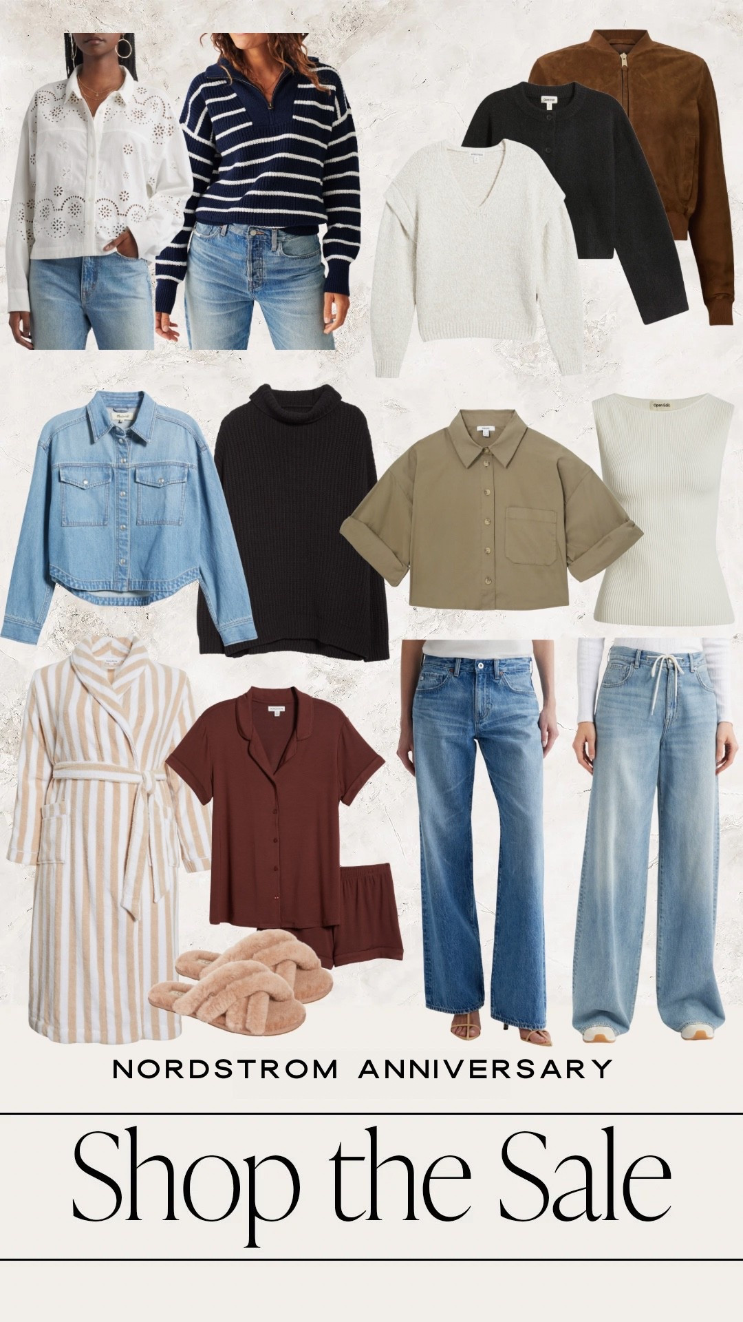 Nordstrom Anniversary Sale| My Picks

Fall style, Nsale, fall fashion, Nordstrom sale, loungewear, fuzzy slippers, fall jeans, wide leg jeans, denim top, fall sweaters, top sellers nsale, best sellers nsale, must have nsale 

#LTKSaleAlert #LTKStyleTip