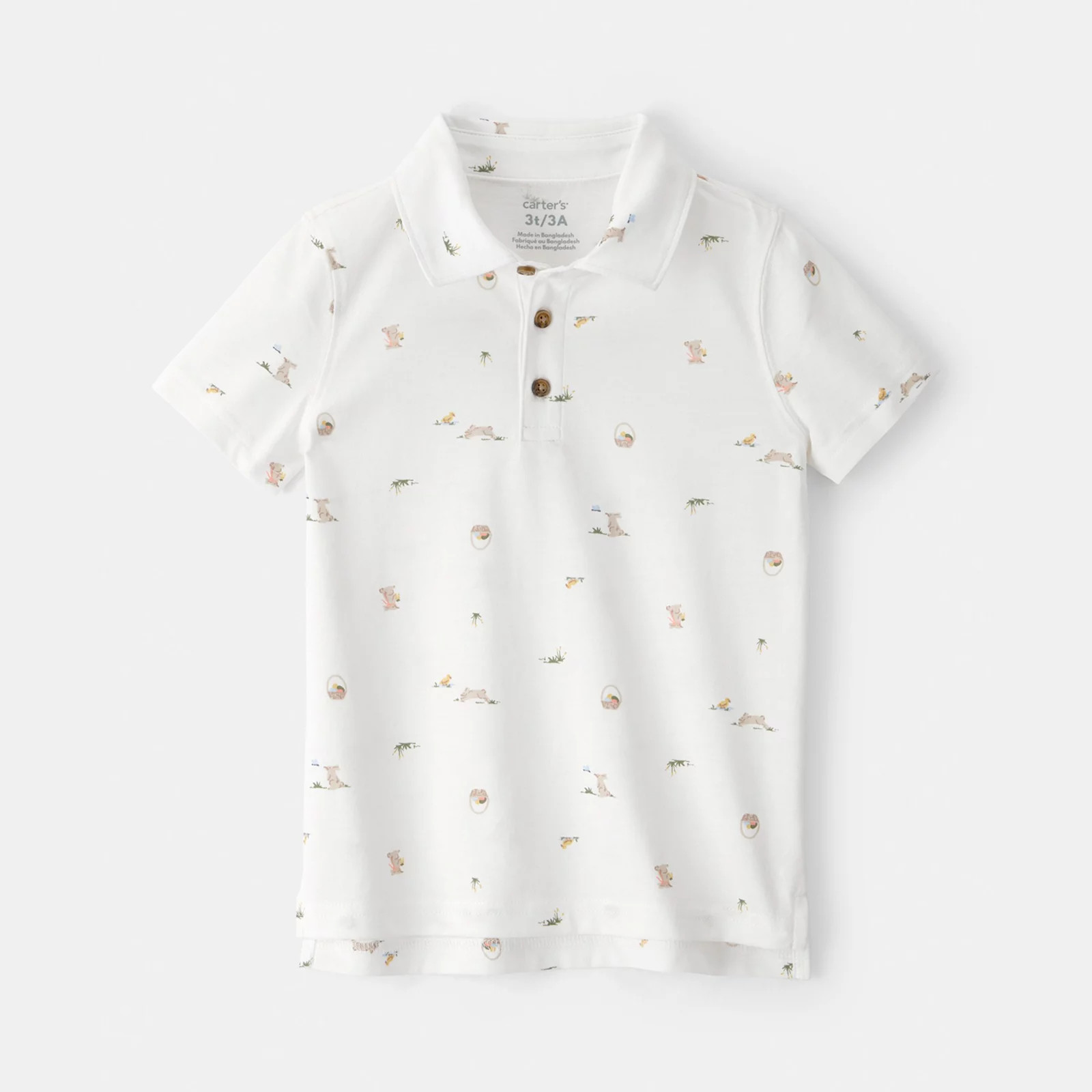 Toddler Boys Carter’s Easter Bunny Graphic Polo Shirt, Toddler Boy's, Size: 5T, Print | Kohl's