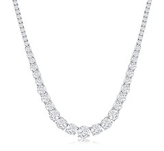 NYC Sterling Tennis Necklaces for Women – Luxurious Cubic Zirconia Necklace – Graduated Tenni... | Amazon (US)
