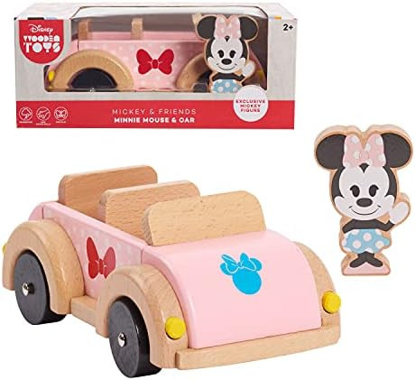 Disney Wooden Toys Minnie Mouse Figure and Vehicle, Amazon Exclusive, by Just Play | Amazon (US)