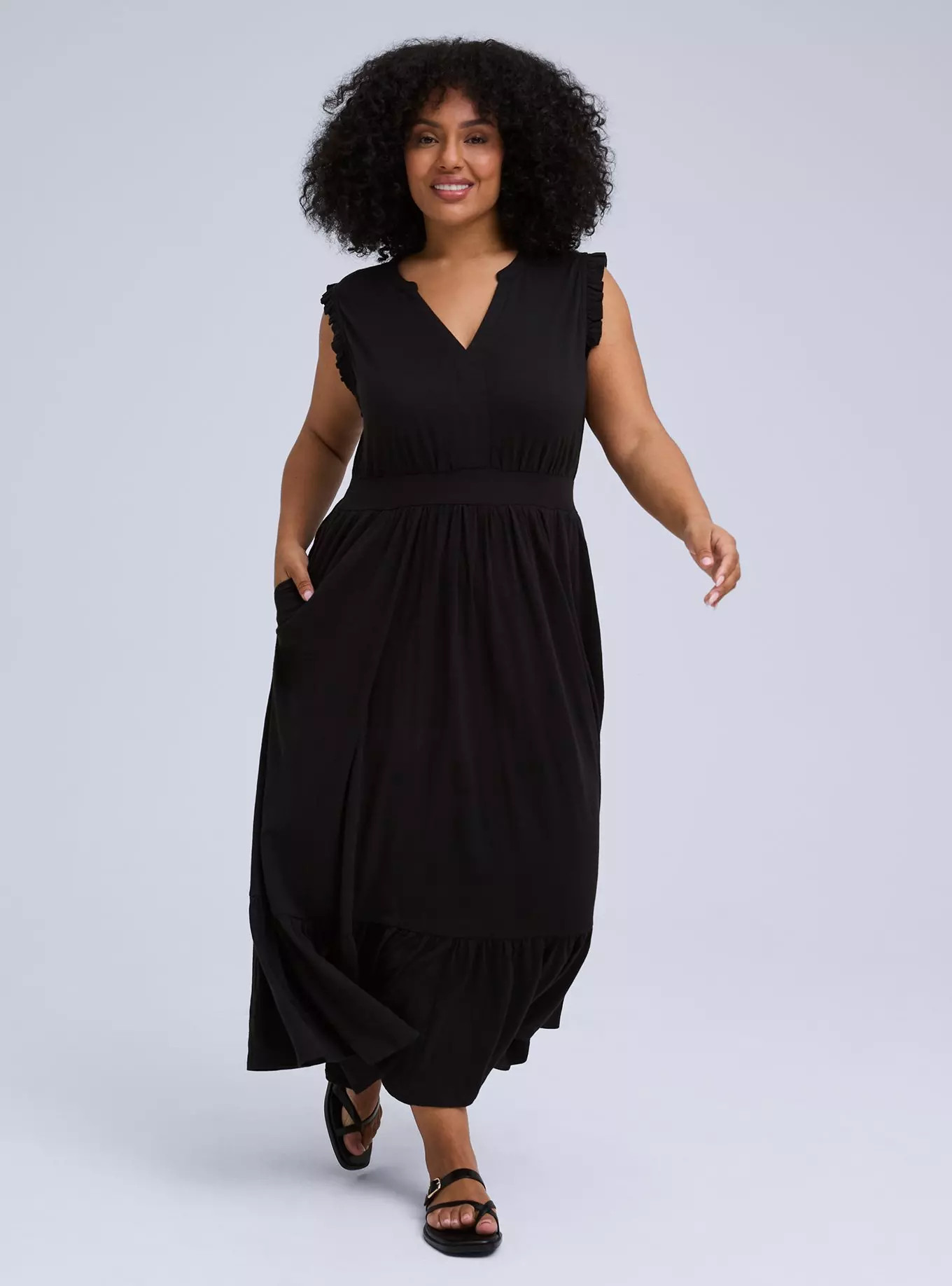 Belle Isle Flutter Sleeve Midi Dress | Torrid (US & Canada)