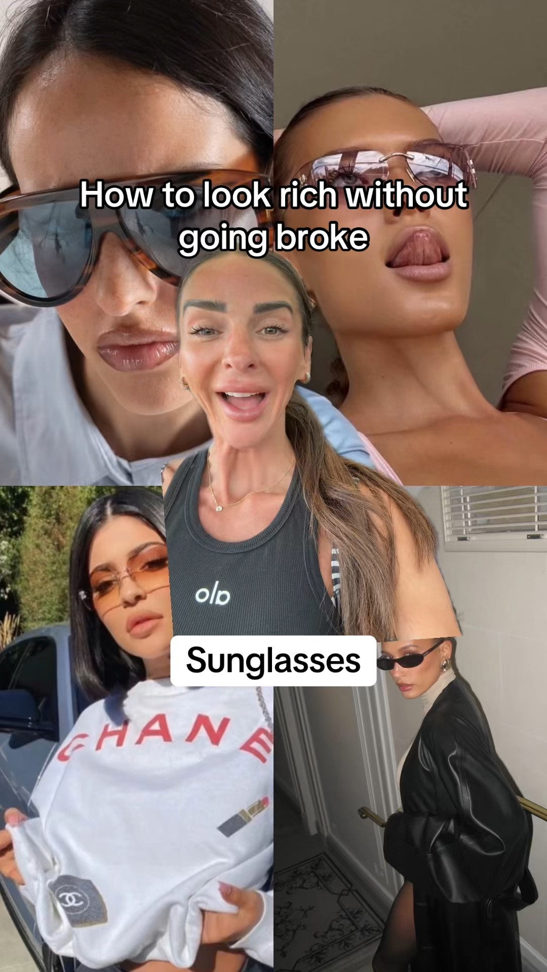 How to look rich without going broke sunglasses edition.