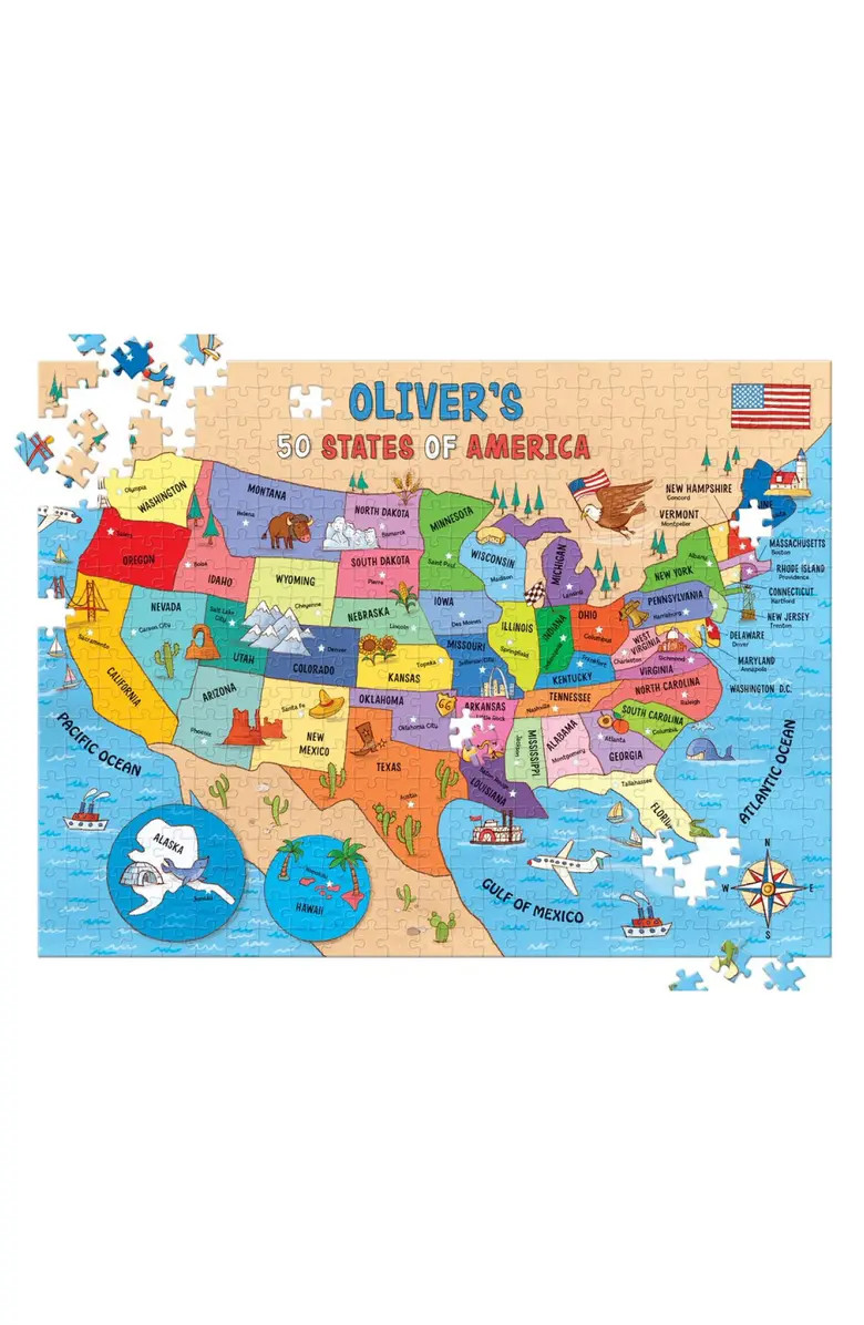 I See Me! 50 States 500-Piece Personalized Puzzle | Nordstrom | Nordstrom