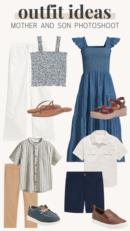Mother and son photo shoot outfit ideas, dress, women’s shoes Madewell women’s, kids outfits, boys outfits, blue and white, toddler outfit idea

#LTKfindsunder50 #LTKstyletip #LTKkids
