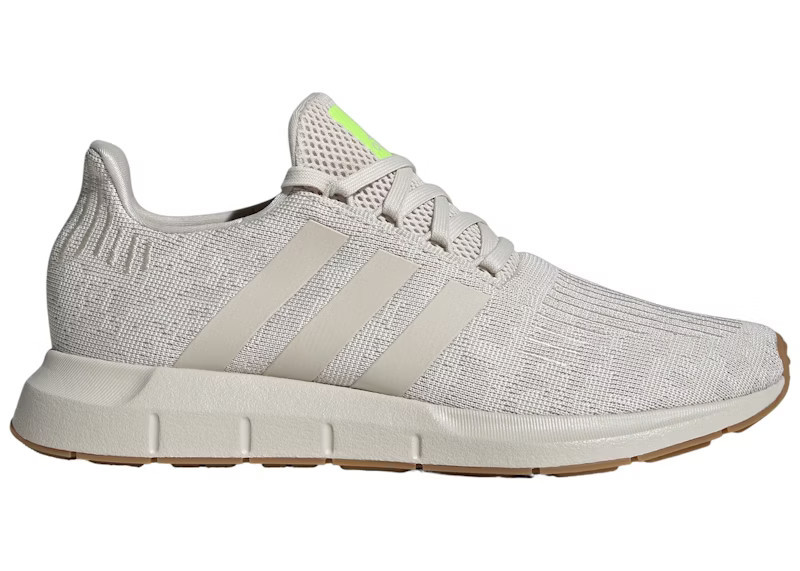 Men's Adidas Swift Run 1 Sneakers in Aluminium/Lucid Lemon | StockX