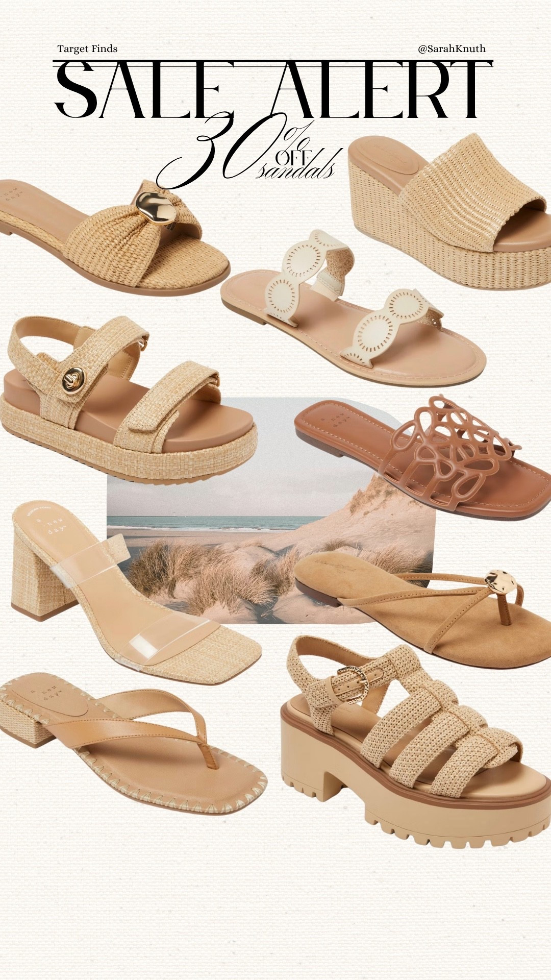 30% off target sandals for MDW sale
