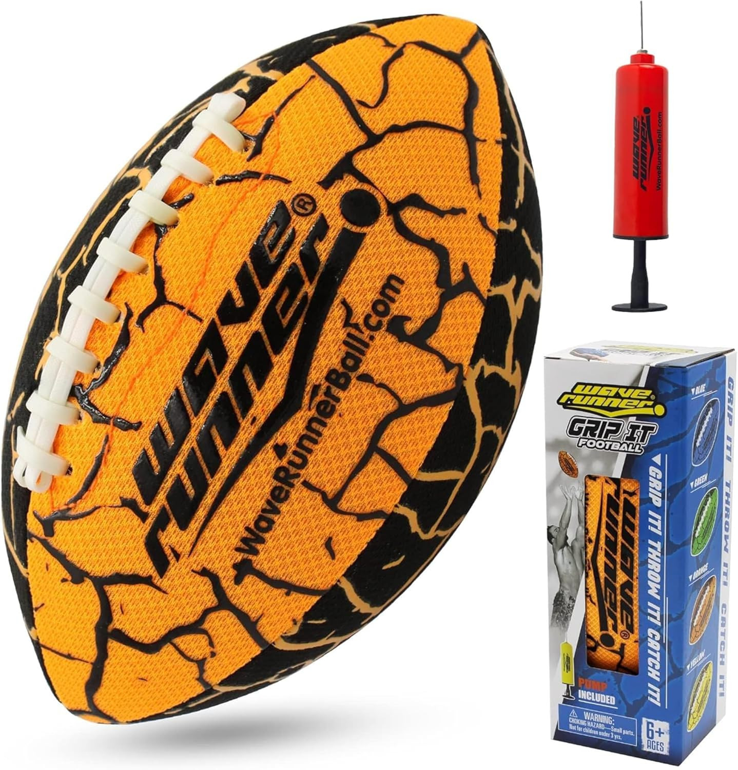 Wave Runner Grip It Football, Size 9.25in - Water Football, Beach Toys, Kids Outdoor Games for Su... | Amazon (US)