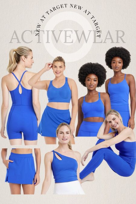 This cobalt blue activewear is 😍🔥💙 I would say everything runs tts EXCEPT for the asymmetrical top (size up 1) & the seamless medium support midline sports bra (also size up 1)

Target Style, Target Fashion, Workout Sets, Matching Sets, Athletic Wear, Leggings 

#LTKstyletip #LTKfindsunder50 #LTKU