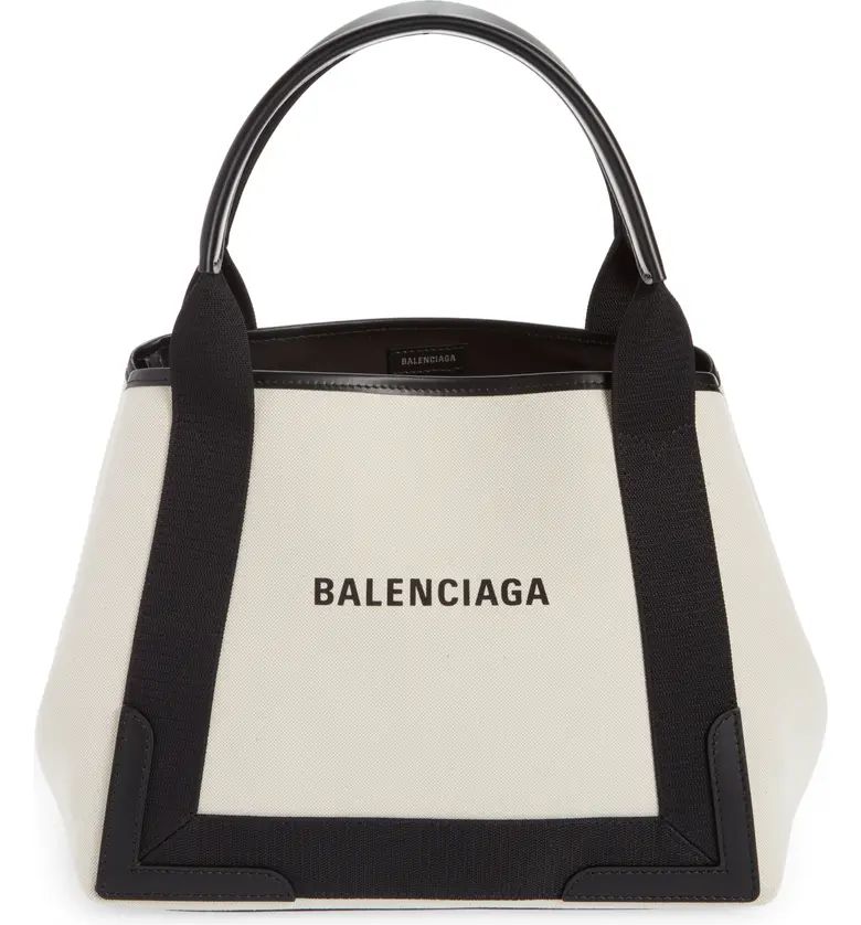 Balenciaga Small Cabas Logo Canvas Tote | Nordstrom | Nordstrom