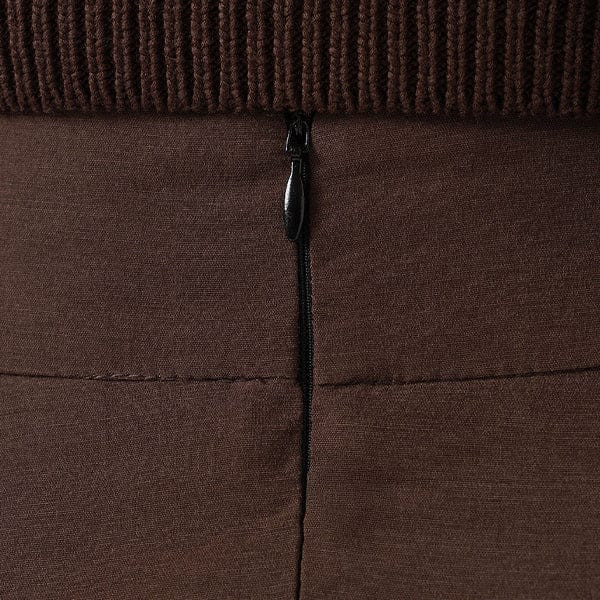 Eliza Pleated Skirt - Brown | Saint + Sofia