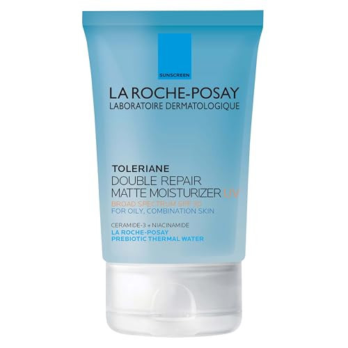La Roche-Posay Toleriane Double Repair Matte Moisturizer SPF 30, Lightweight Daily Face Moisturizer for Oily Skin & Combination Skin, With Niacinamide & Vitamin B3, Oil Free, Fragrance Free | Amazon (US)